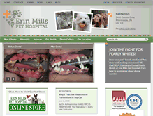 Tablet Screenshot of erinmillsvet.ca